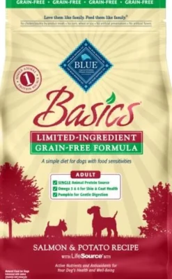 Blue Buffalo Basics Grain-Free Salmon Adult Dry Dog Food - 4 Lbs