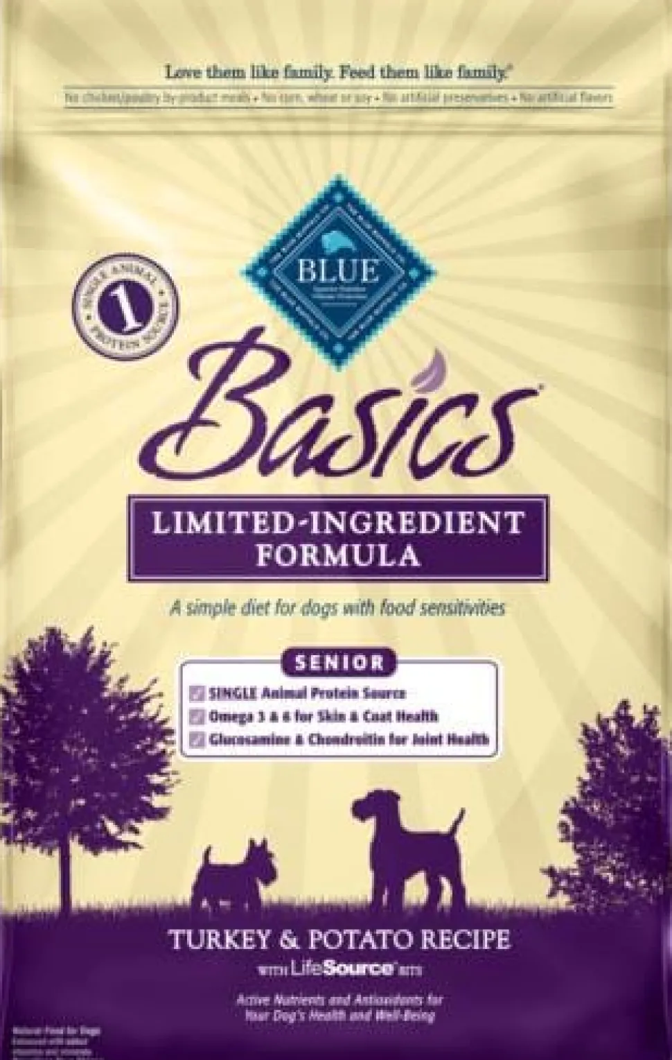 Blue Buffalo Basics Senior Turkey & Potato Recipe Dry Dog Food