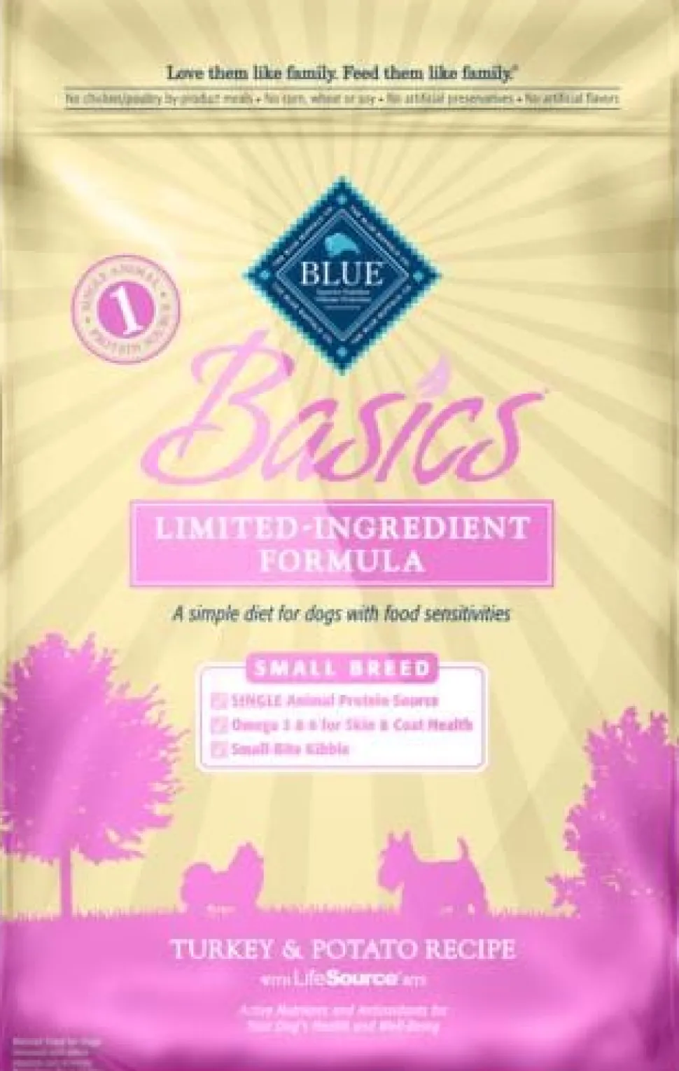 Blue Buffalo Basics Small Breed Adult Turkey & Potato Recipe Dry Dog Food