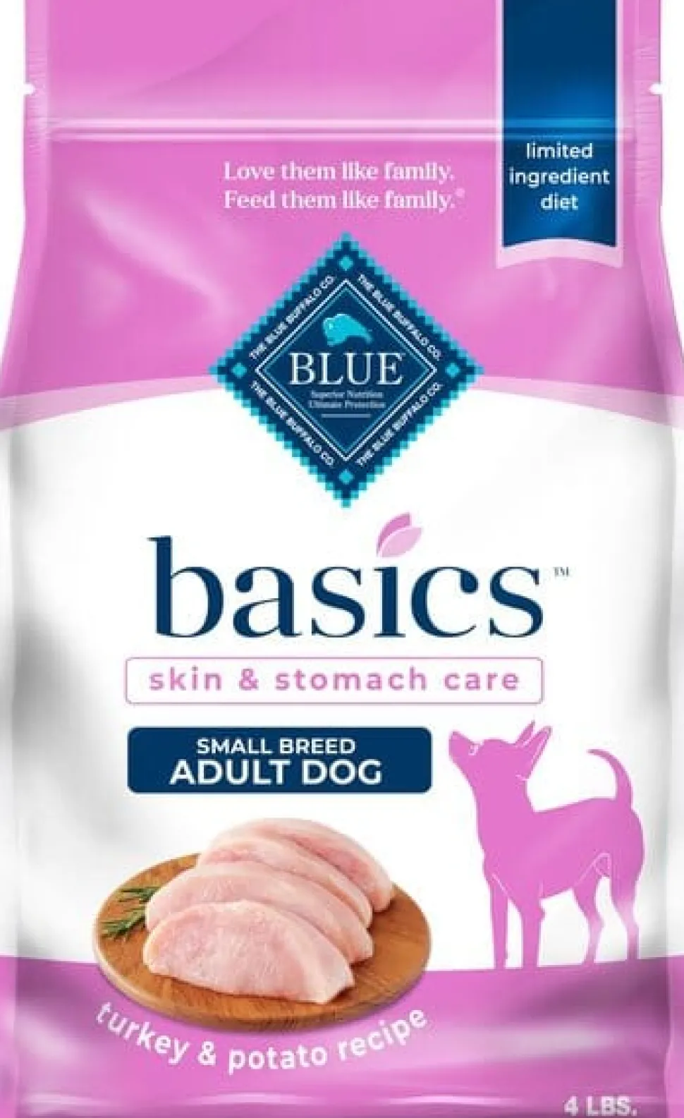 Blue Buffalo Basics Turkey Small-Breed Dry Dog Food - 4 Lbs