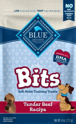 Blue Buffalo Bits Tender Beef Natural Soft Moist Training Dog Treats