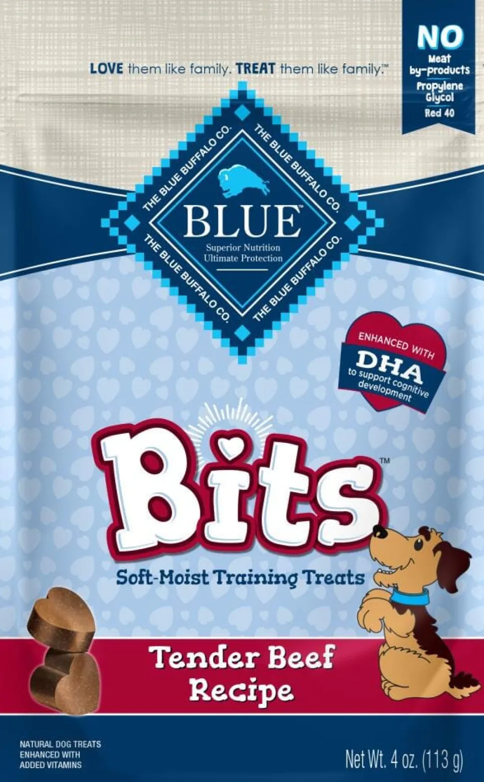 Blue Buffalo Blue Bits Tasty Beef Moist Soft and Chewy Dog Training Treats - 4 Oz
