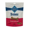 Blue Buffalo Bones Medium Beef Dog Biscuits Treats - 16 Oz