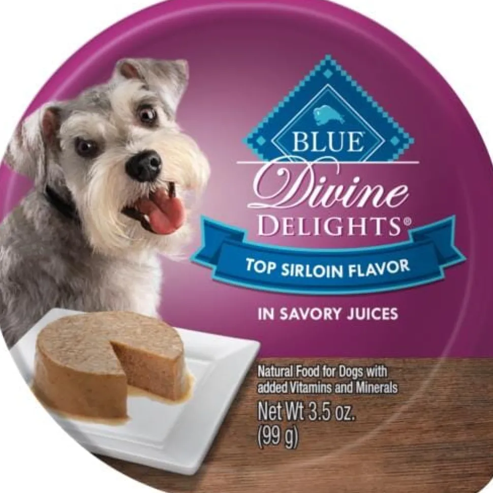 Blue Buffalo Devine Delights Top Sirloin Wet Dog Food Trays - 3.5 Oz - Case of 12