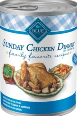 Blue Buffalo Family Favorites Chicken Dinner Wet Dog Food Trays - 12.5 Oz - Case of 12