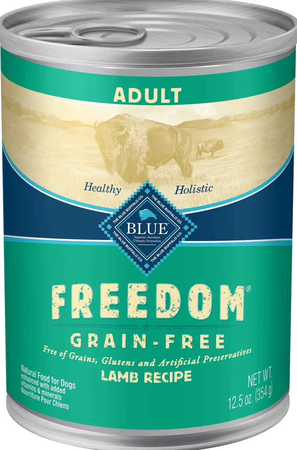 Blue Buffalo Freedom Grain-Free Lamb Adult Canned Dog Food - 12.5 Oz - Case of 12