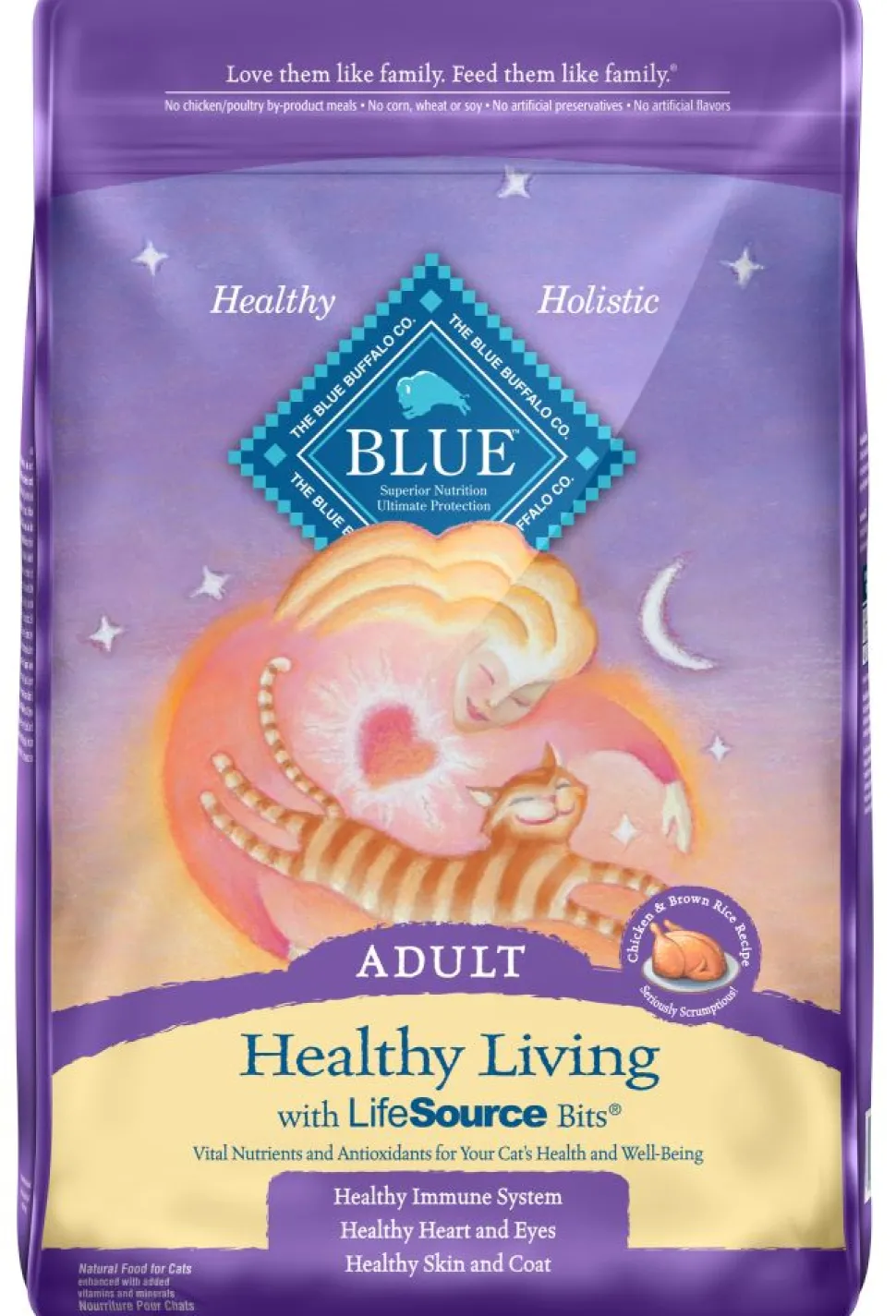 Blue Buffalo Healthy Living Adult Chicken and Brown Rice Recipe Dry Cat Food