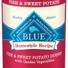 Blue Buffalo Homestyle Recipe Fish and Sweet Potato Canned Dog Food - 12.5 Oz - Case of 12