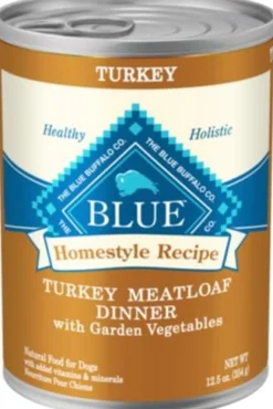 Blue Buffalo Homestyle Recipe Turkey Meatloaf Dinner Canned Dog Food - 12.5 Oz - Case of 12