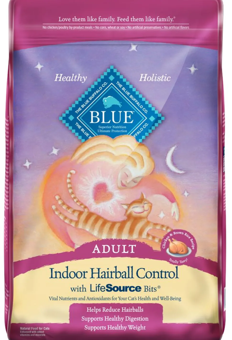 Blue Buffalo Indoor Hairball Control Chicken & Brown Rice Recipe Dry Cat Food