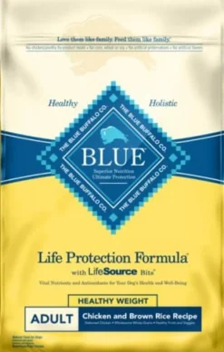 Blue Buffalo Life Protection Formula Adult Healthy Weight Natural Chicken and Brown Rice Dry Dog Food