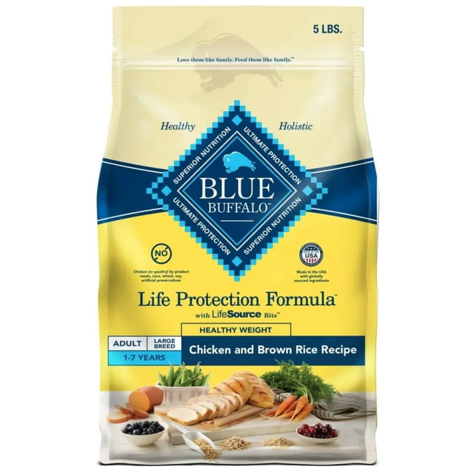 Blue Buffalo Life Protection Formula Healthy Weight Adult Chicken Dry Dog Food - 5 Lbs