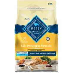 Blue Buffalo Life Protection Formula Natural Adult Small-Breed Healthy Weight Adult Chicken Dry Dog Food - 5 Lbs