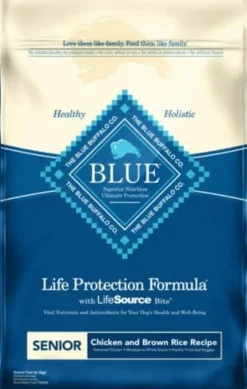 Blue Buffalo Life Protection Formula Senior Natural Chicken and Brown Rice Dry Dog Food