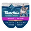 Blue Buffalo Tasteful Singles Beef Wet Cat Food Trays - 2.6 Oz - Case of 10
