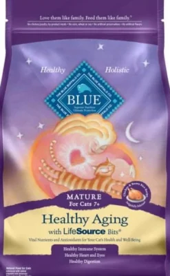 Blue Buffalo Tastefuls Mature Adult 7+ Dry Cat Food - 7 Lbs