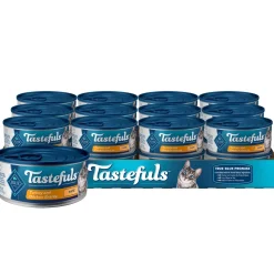 Blue Buffalo Tastefuls Turkey and Chicken Pate Entrée Canned Cat Food - 5.5 Oz - Case of 12