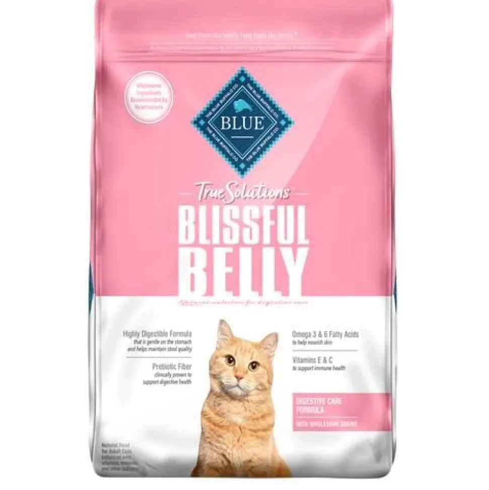 Blue Buffalo True Solutions Blissful Belly Natural Digestive Care Chicken Recipe Adult Dry Cat Food