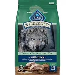 Blue Buffalo Wilderness Adult High-Protein Duck with Wholesome Grains Dry Dog Food - 13 Lbs