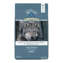 Blue Buffalo Wilderness Adult High-Protein Large-Breed Chicken with Wholesome Grains Dry Dog Food - 24 Lbs