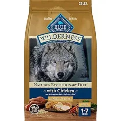 Blue Buffalo Wilderness Adult High-Protein Healthy Weight Chicken with Wholesome Grains Dry Dog Food