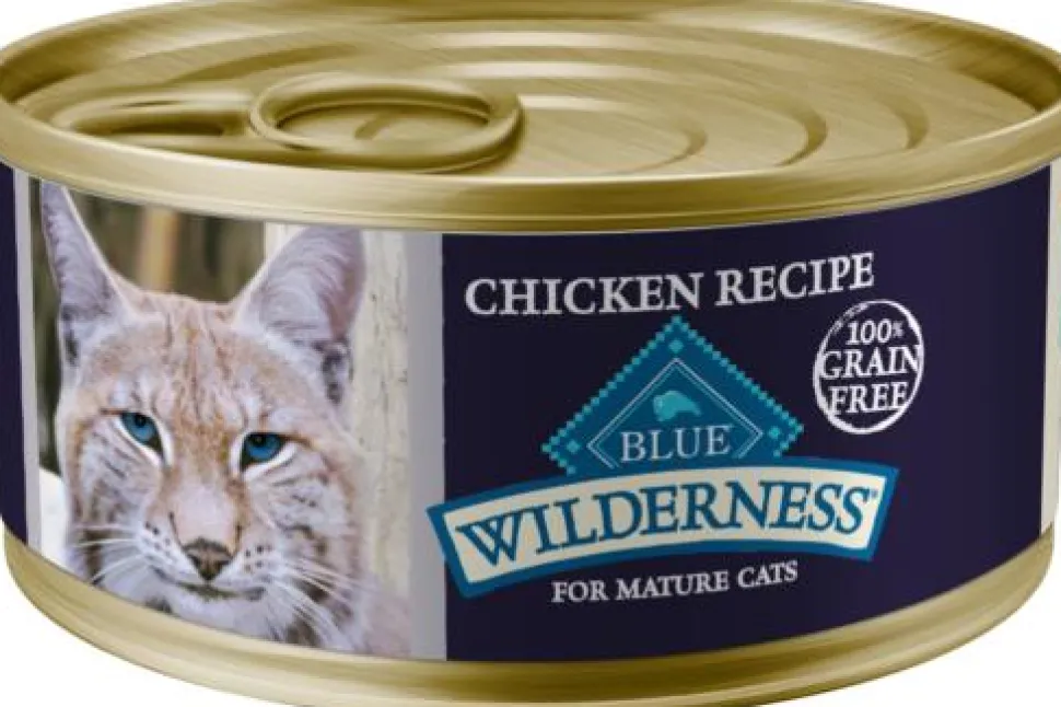 Blue Buffalo Wilderness Chicken Mature Adult Canned Cat Food - 5.5 Oz - Case of 24