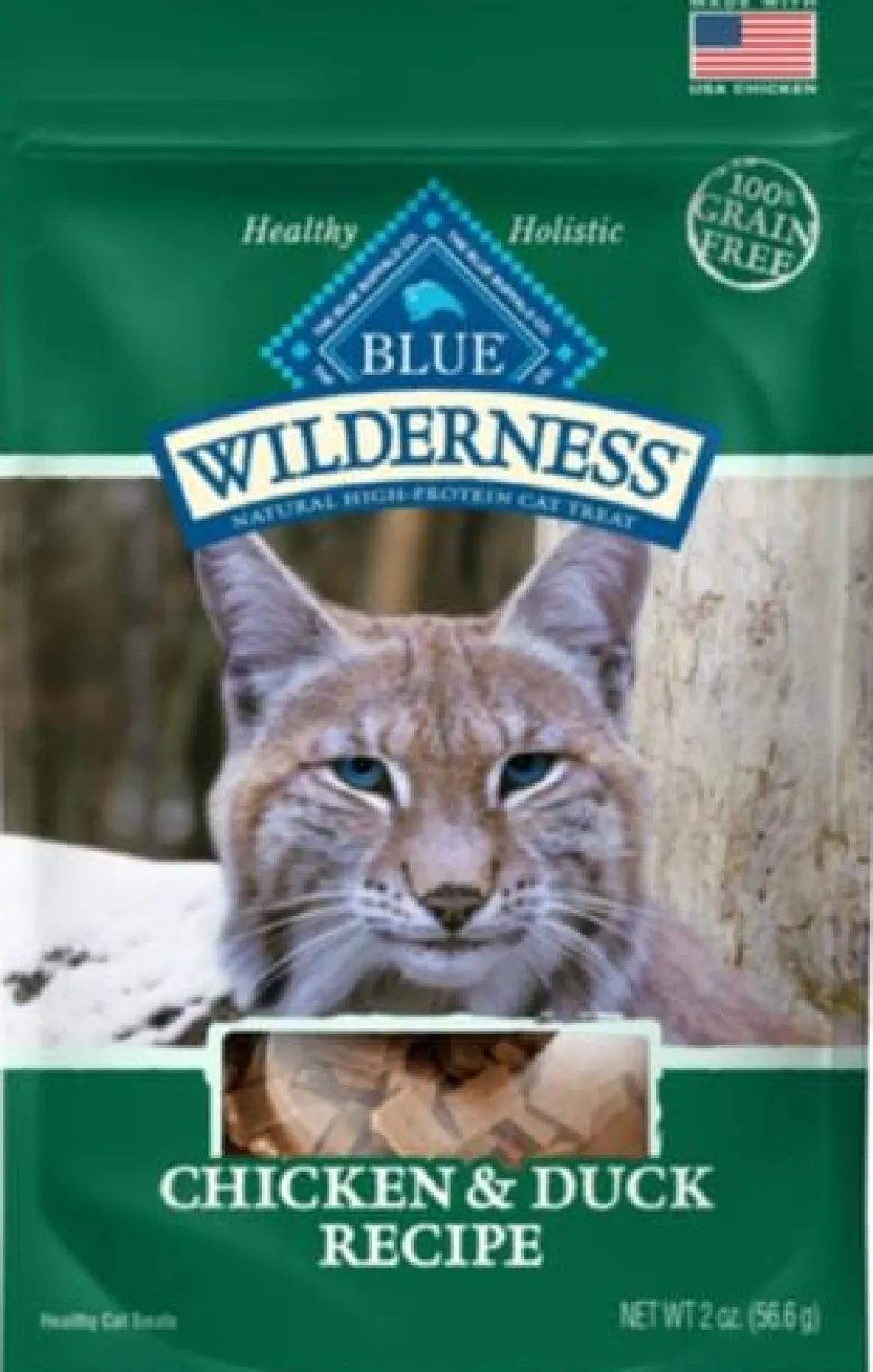 Blue Buffalo Wilderness Grain-Free Chicken and Duck Soft Moist Cat Treats - 2 Oz