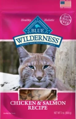 Blue Buffalo Wilderness Grain-Free Chicken and Salmon Soft Moist Cat Treats - 2 Oz