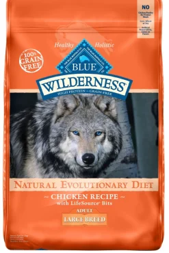 Blue Buffalo Wilderness Grain Free High Protein Chicken Recipe Adult Large Breed Dry Dog Food