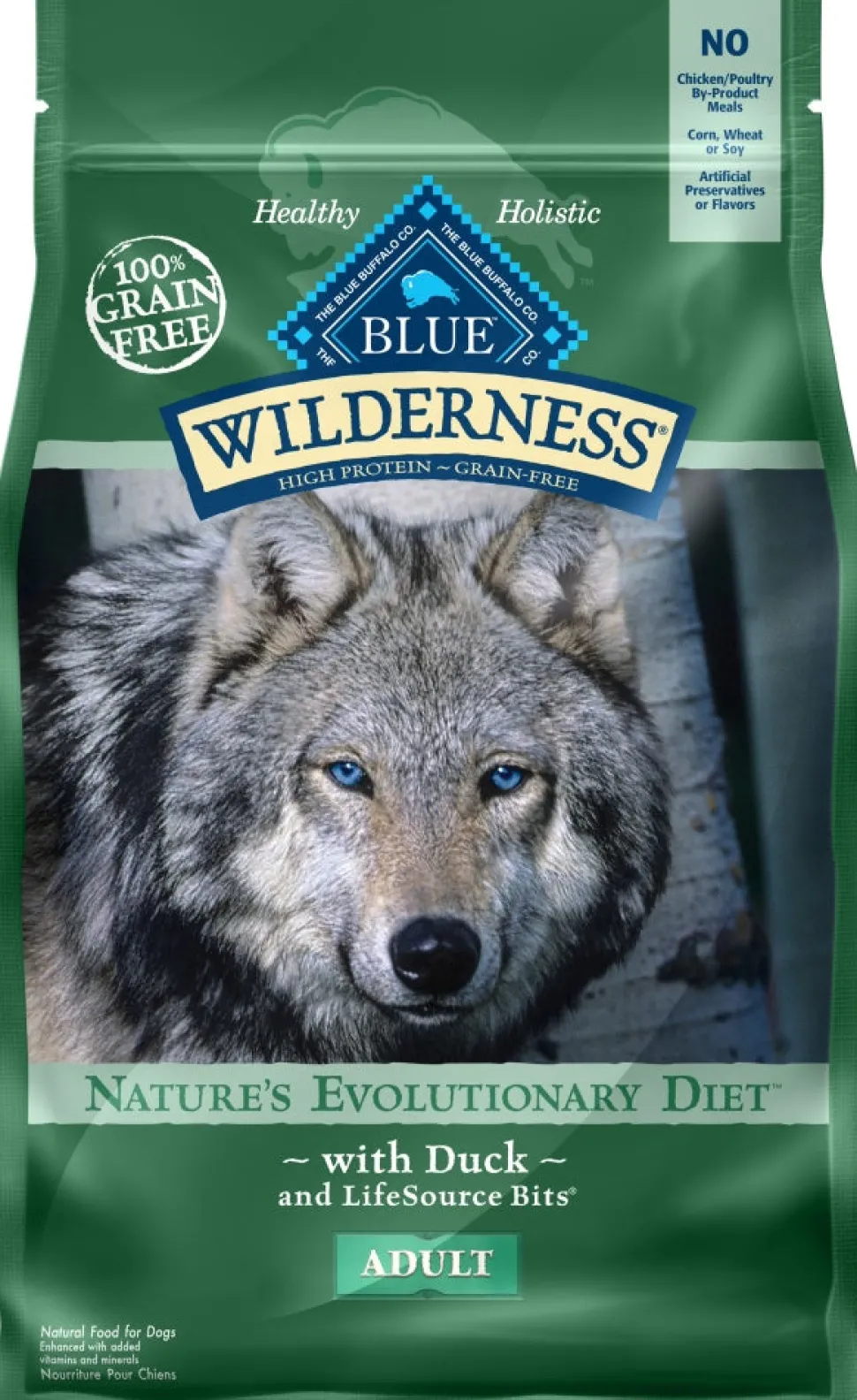 Blue Buffalo Wilderness Grain Free High Protein Duck Recipe Dry Dog Food