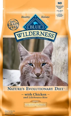 Blue Buffalo Wilderness Grain Free Weight Control Chicken Recipe Dry Cat Food