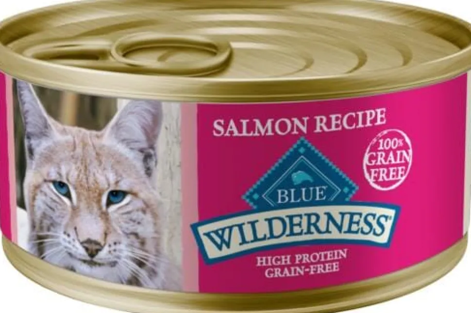 Blue Buffalo Wilderness High-Protein Salmon Wet Cat Food - 5.5 Oz - Case of 24