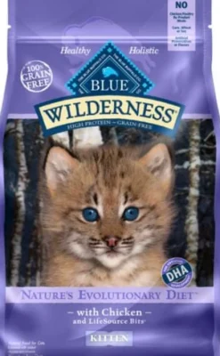 Blue Buffalo Wilderness Kitten High-Protein Chicken Dry Cat Food - 5 Lbs