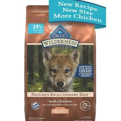 Blue Buffalo Wilderness Large-Breed Puppy High-Protein Chicken with Wholesome Grains Dry Dog Food - 28 Lbs
