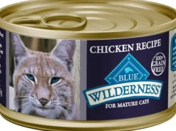 Blue Buffalo Wilderness Mature Adult Grain-Free Chicken Wet Cat Food - 3 Oz - Case of 24