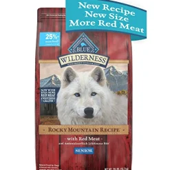 Blue Buffalo Wilderness Rocky Mountain Recipe Red Meat Senior Dry Dog Food - 28 Lbs