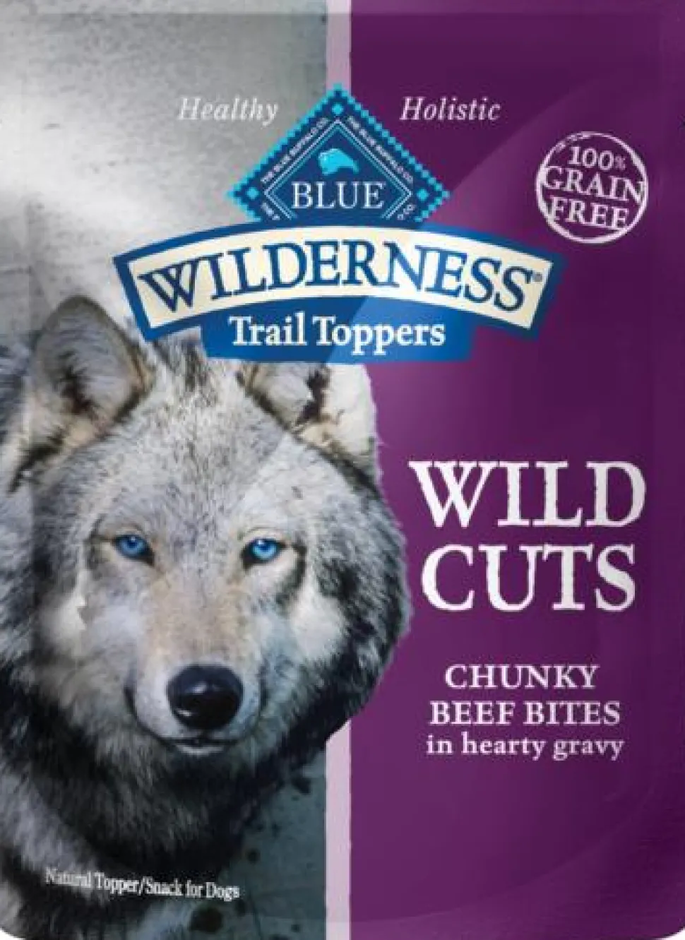 Blue Buffalo Wilderness Trail Toppers Wild Cuts Beef and Gravy Canned Dog Food - 3 Oz - Case of 24