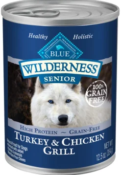 Blue Buffalo Wilderness Turkey & Chicken Grill Senior Canned Dog Food
