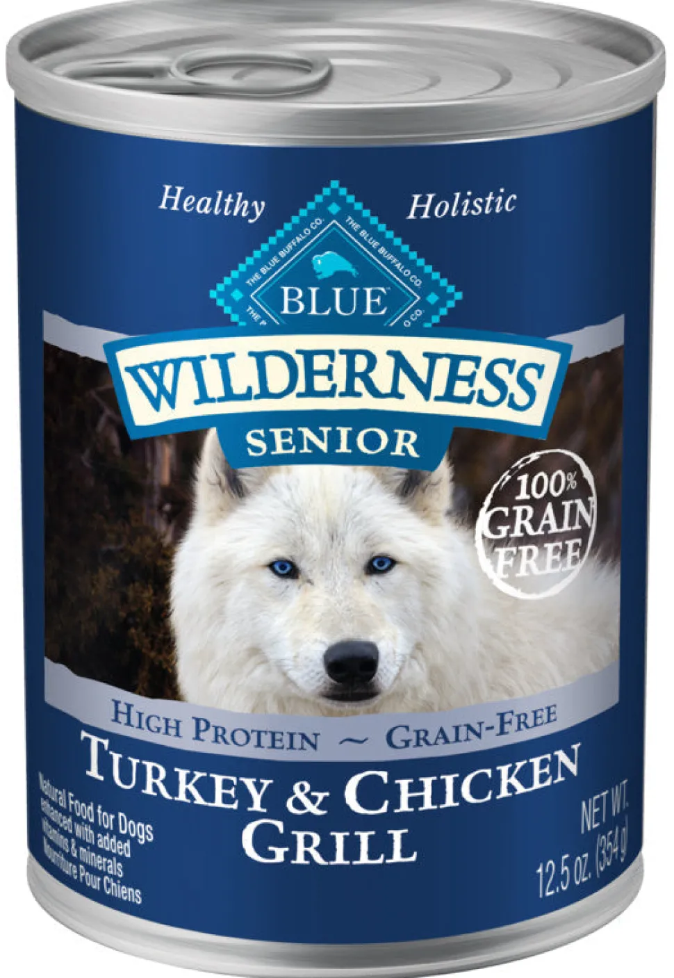 Blue Buffalo Wilderness Turkey & Chicken Grill Senior Canned Dog Food