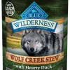 Blue Buffalo Wilderness Wolf Creek Stew Hearty Duck Stew Canned Dog Food