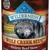 Blue Buffalo Wilderness Wolf Creek Stew Hearty Beef Stew Canned Dog Food