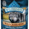 Blue Buffalo Wilderness Wolf Creek Stew Chunky Chicken Stew Canned Dog Food