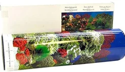 Blue Ribbon Double-Sided Garden/Carribbean Coral Aquarium Background - 12 In X 50 Ft