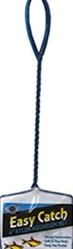 Blue Ribbon Easy Catch Fine Mesh Nylon Aquarium Net Blue - 4 In