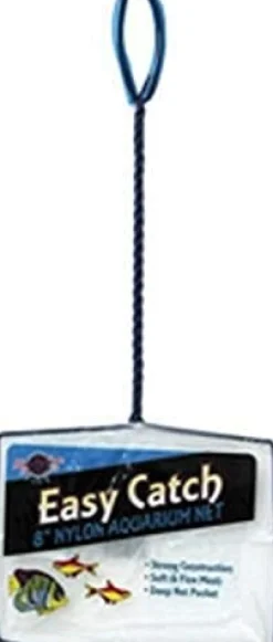Blue Ribbon Easy Catch Fine Mesh Nylon Aquarium Net Blue - 8 In