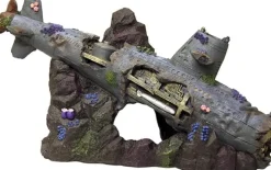Blue Ribbon Exotic Environments Large Sized Sunken Submarine Tank Accessory