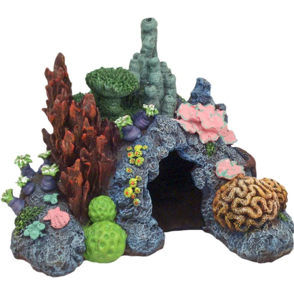 Blue Ribbon Exotic Environments Caribbean Living Reef Tank Accessory