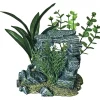 Blue Ribbon Exotic Environments Rock Arch With Plants Small Tank Accessory