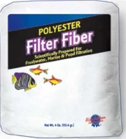 Blue Ribbon Polyester Filter Fiber Aquarium Filter Media Additives - 4 Oz