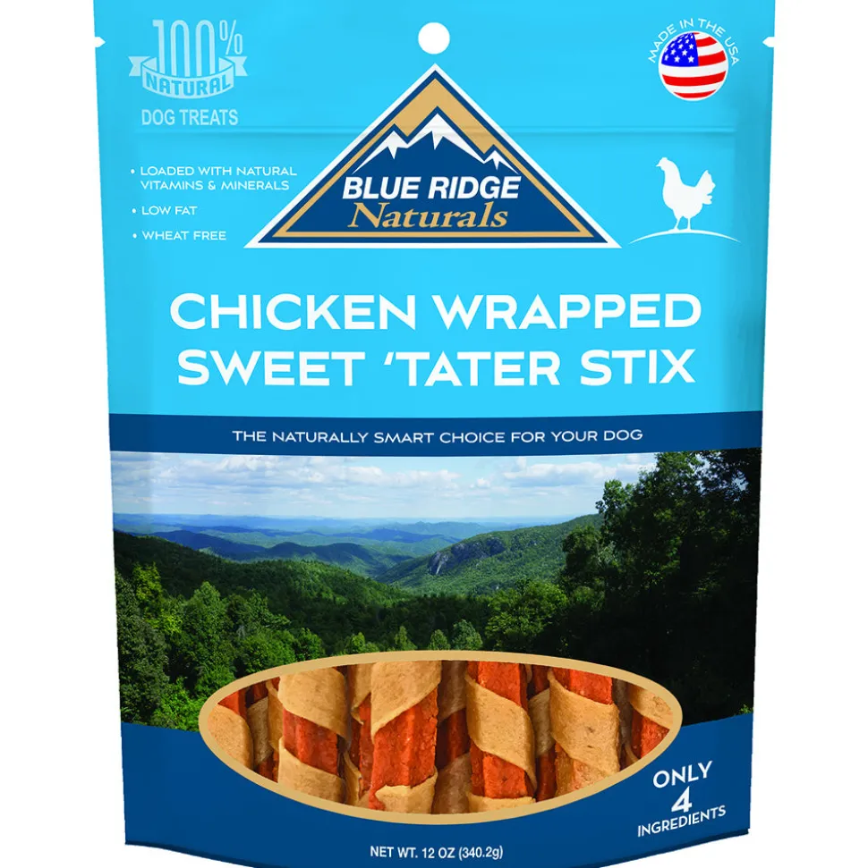 Blue Ridge Naturals Chicken Wrapped Sweet 'Tater Stix Dog Treats